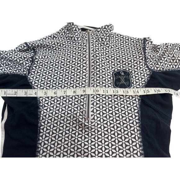 Goodrider Womens Geometric Zip-Up Equestrian Shirt Bamboo Blend Size L 84k - Picture 5 of 7